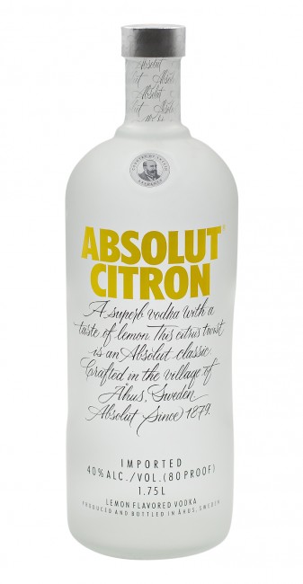 Absolut Vodka - Absolut Citron Lemon Flavored Vodka (1L)